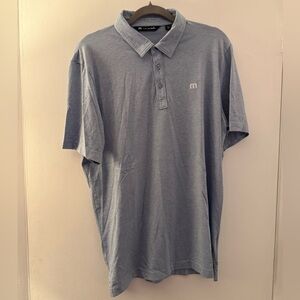Travis Mathew Light Blue Golf Polo Shirt